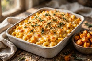 Butternut squash mac and cheese
