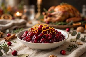 Homemade cranberry sauce